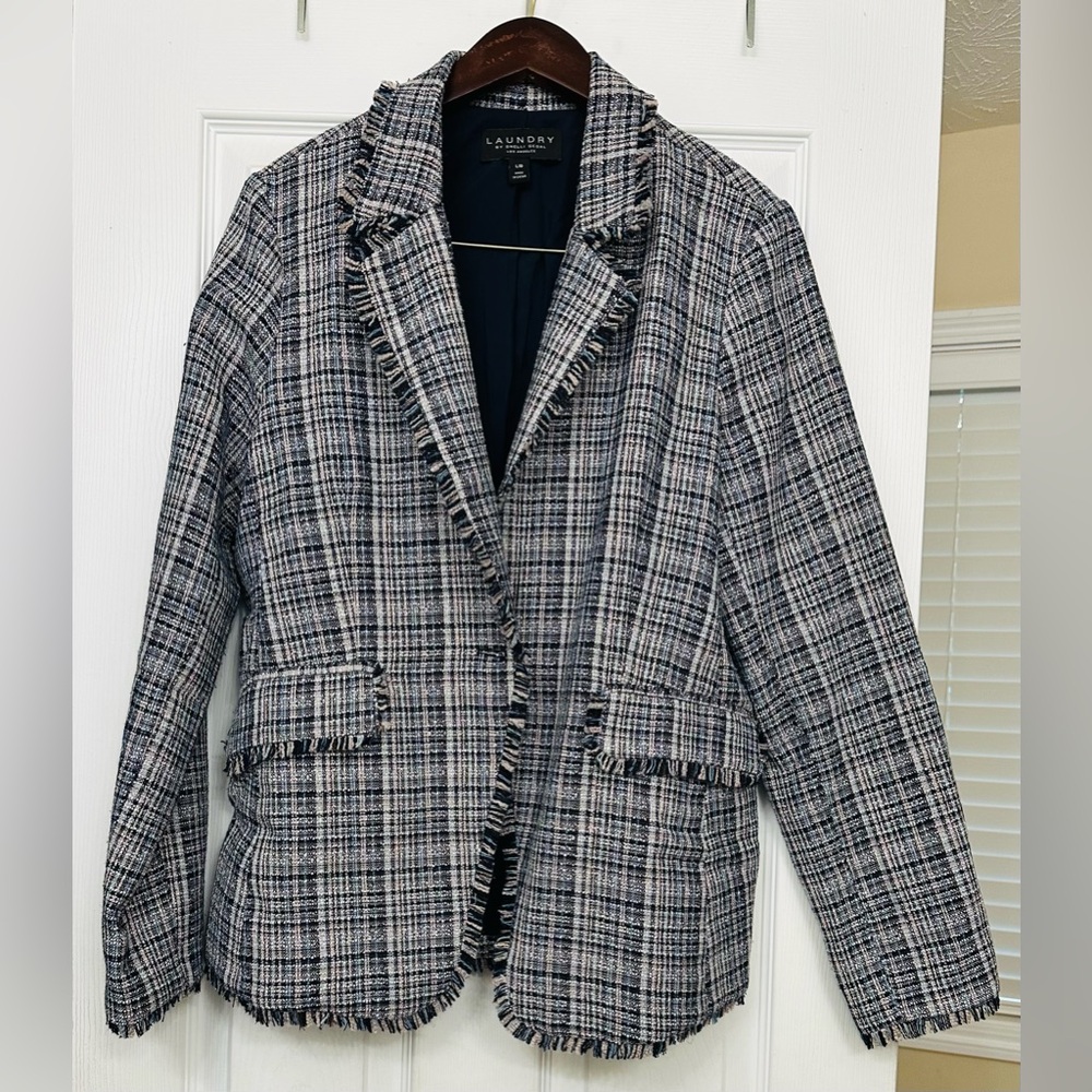 Laundry by Shelli Segal Women's Chic Plaid Blazer